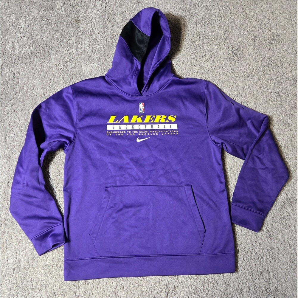 Los Angeles Lakers Nike Spotlight On Court Practice Hoodie Youth Size XL Purple